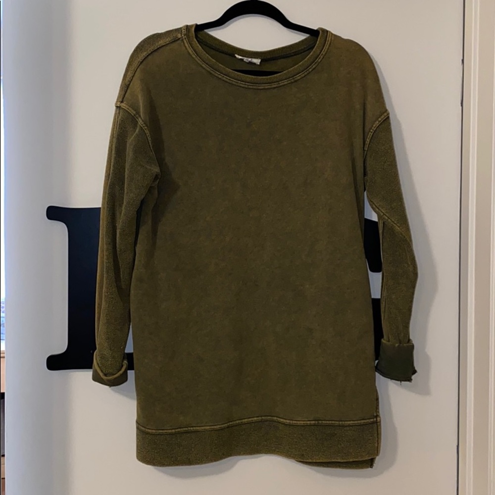 Olive green sweatshirt